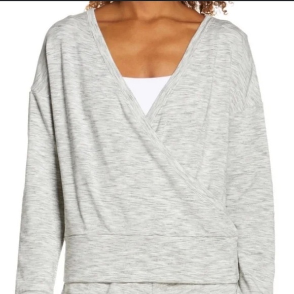 Size small like new condition Zella faux wrap sweatshirt super soft pullover - Picture 1 of 4